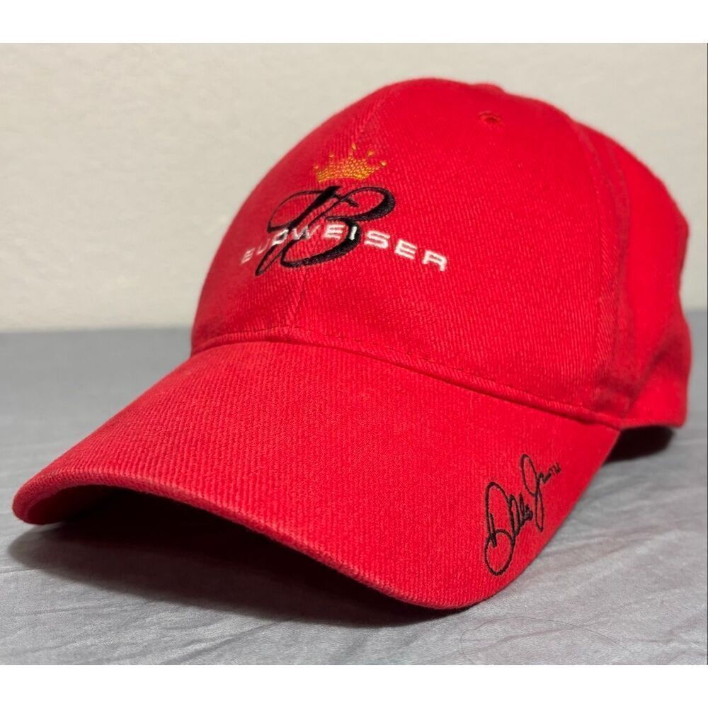 Dale Earnhardt Jr. #8 Budweiser NASCAR Baseball Cap Racing Hat King Of Beers